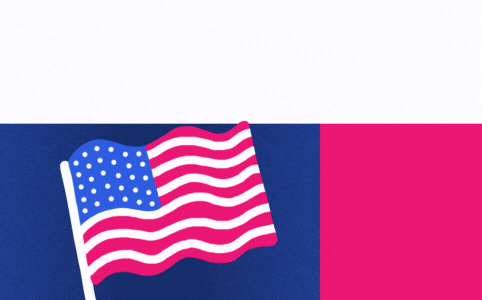 Memorial Day Sale GIF with American flag