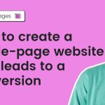 How to create a single-page website that leads to a conversion